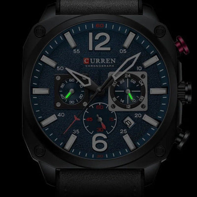 Business Leather Quartz Waterproof Wrist Watch